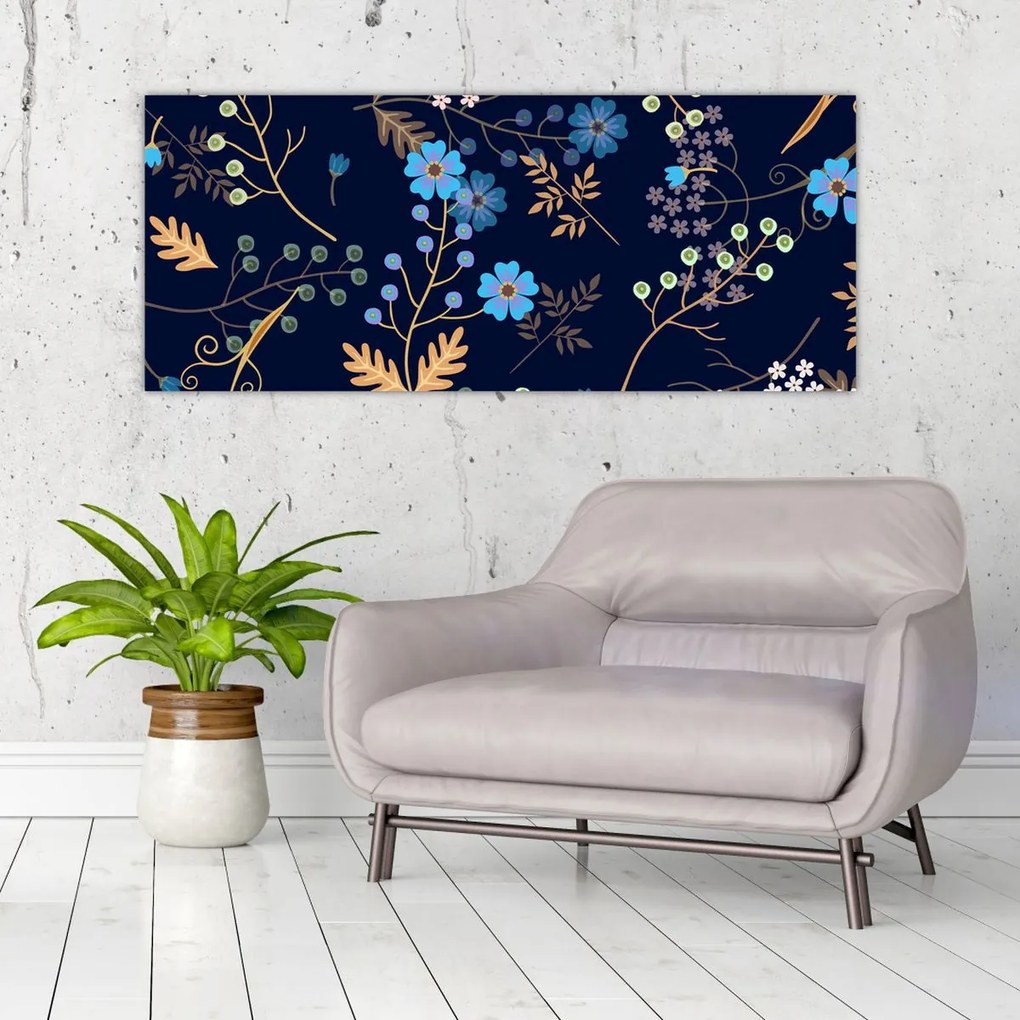 Tablou - Flori de toamnă (120x50 cm)