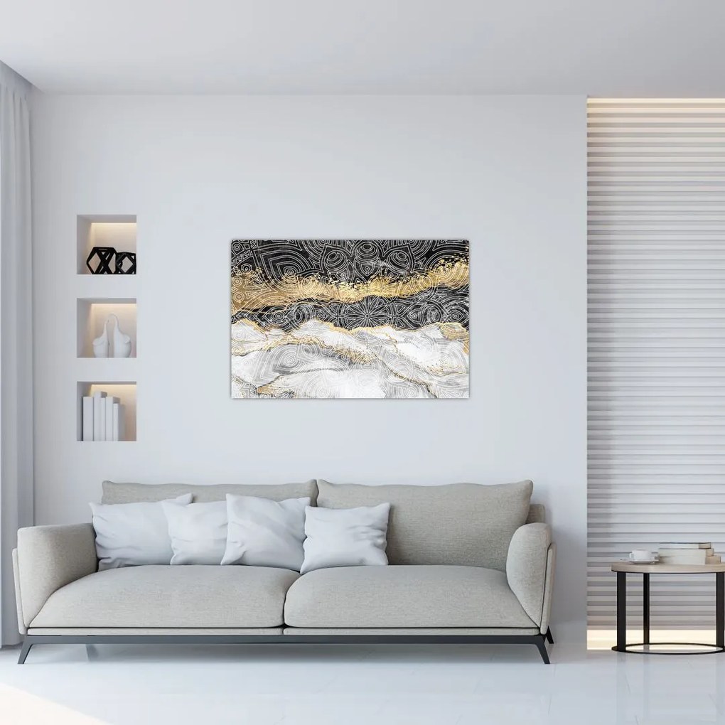 Tablou - Mandala în marmură (90x60 cm)