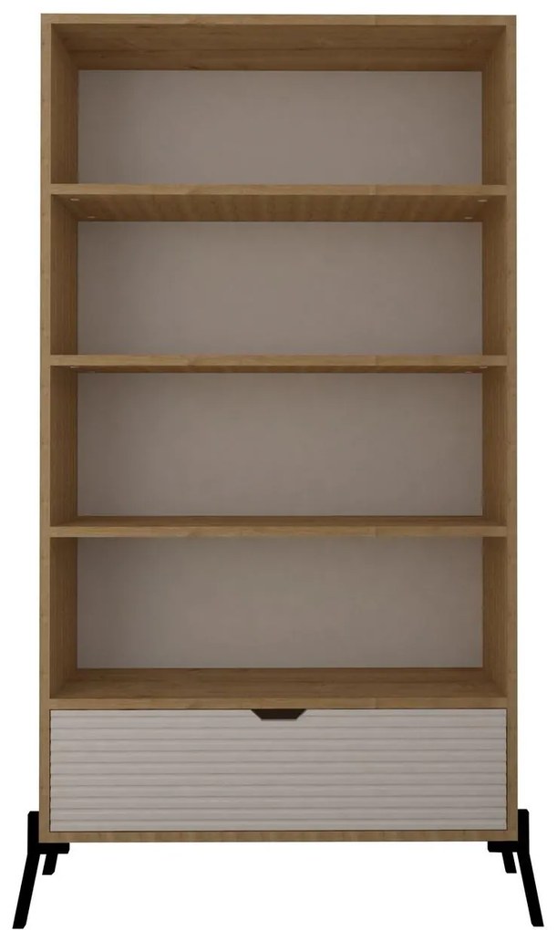 Set mobilier living Ponusetta (Stejar zafir + alb). 1107147
