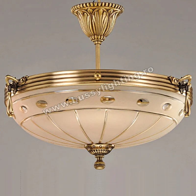 Lustra Versace cu Diam 43 cm, Desing Clasic, Finisaj Bronz Antic  - Bussy Lighting 3033-52-43
