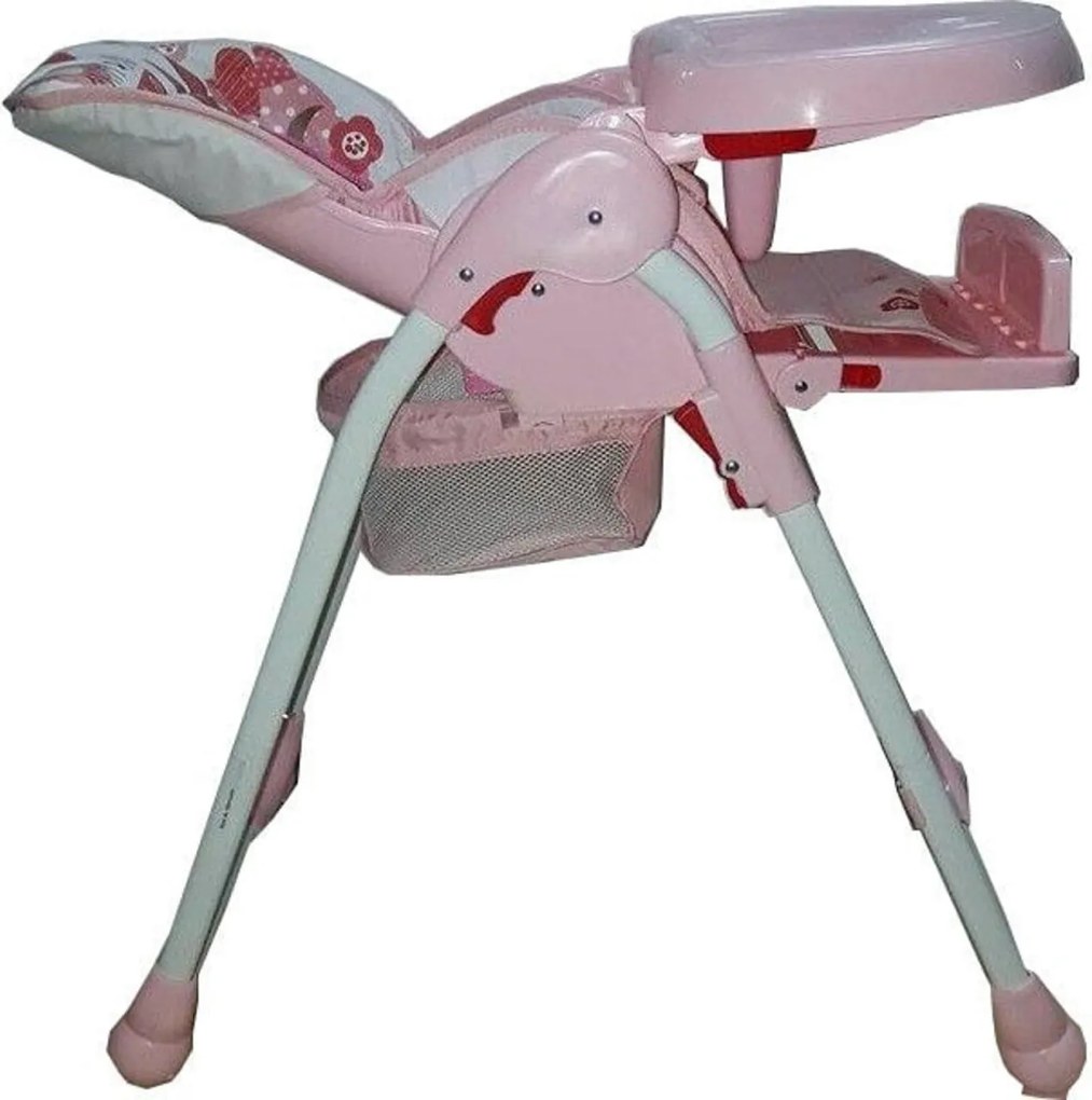 Scaun de masa pentru copii si bebe Baby Care™ reglabil in 3 trepte,pliabil, centura de siguranta, sezut comfortabil, masuta detasabila, functie
