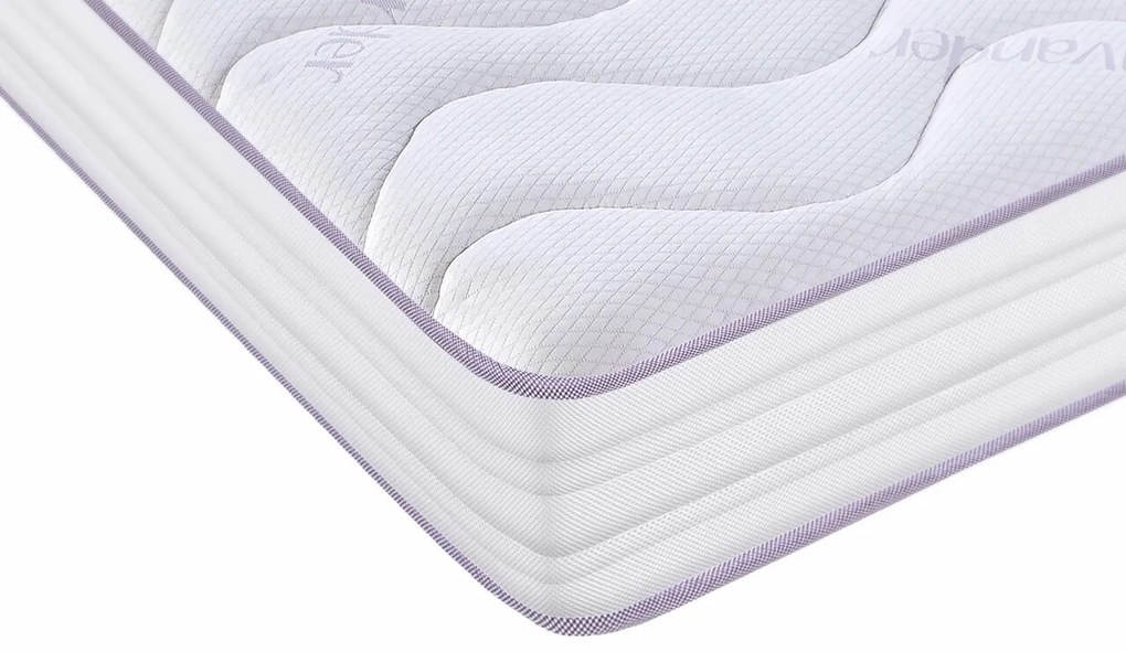 Saltea Green Future, Lavanda Therapy 14+2, Memory Arctic Gel, 140x200 cm, H 17 cm, Super Ortopedica, Anatomica