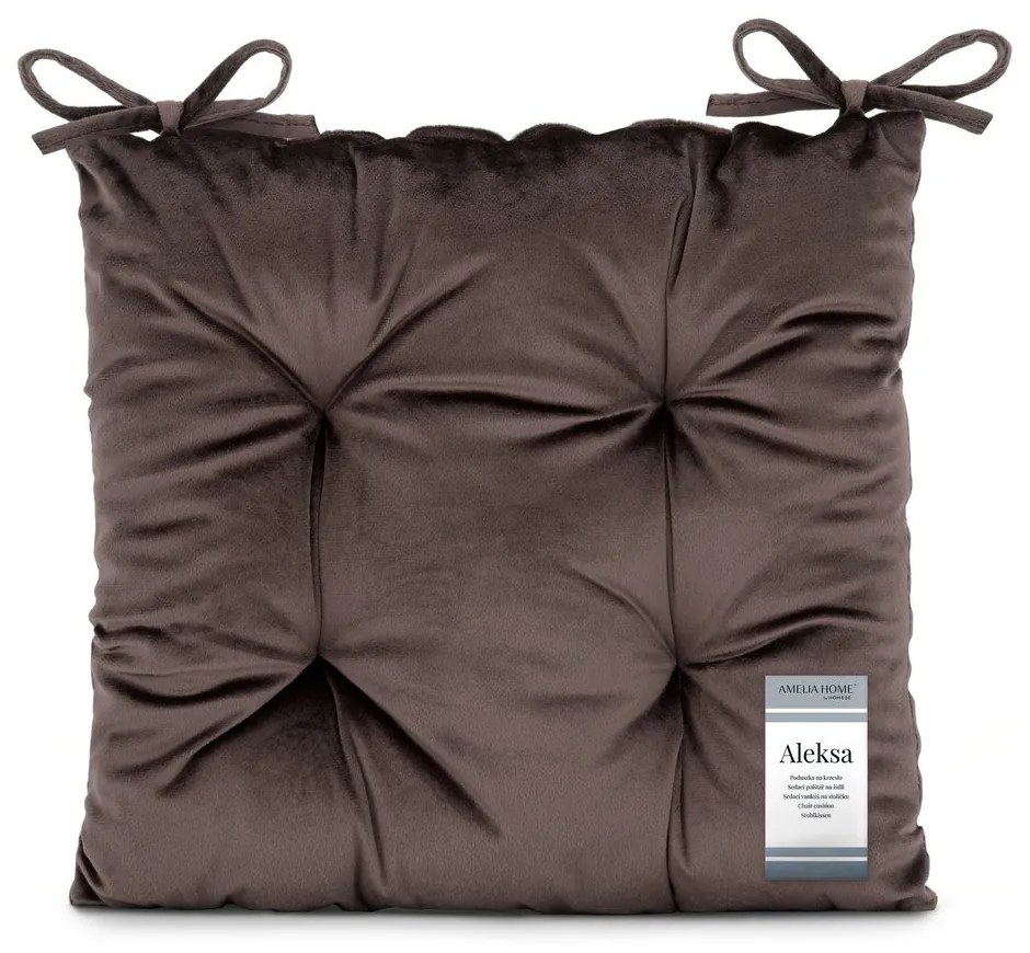 Pernă de scaun din catifea 40x40 cm Aleksa – Restilo
