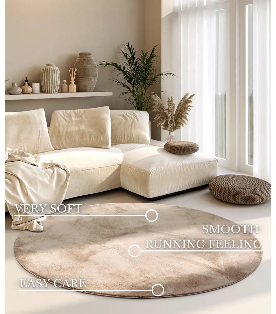Covor crem rotund ø 160 cm Leon – Villeroy&amp;Boch