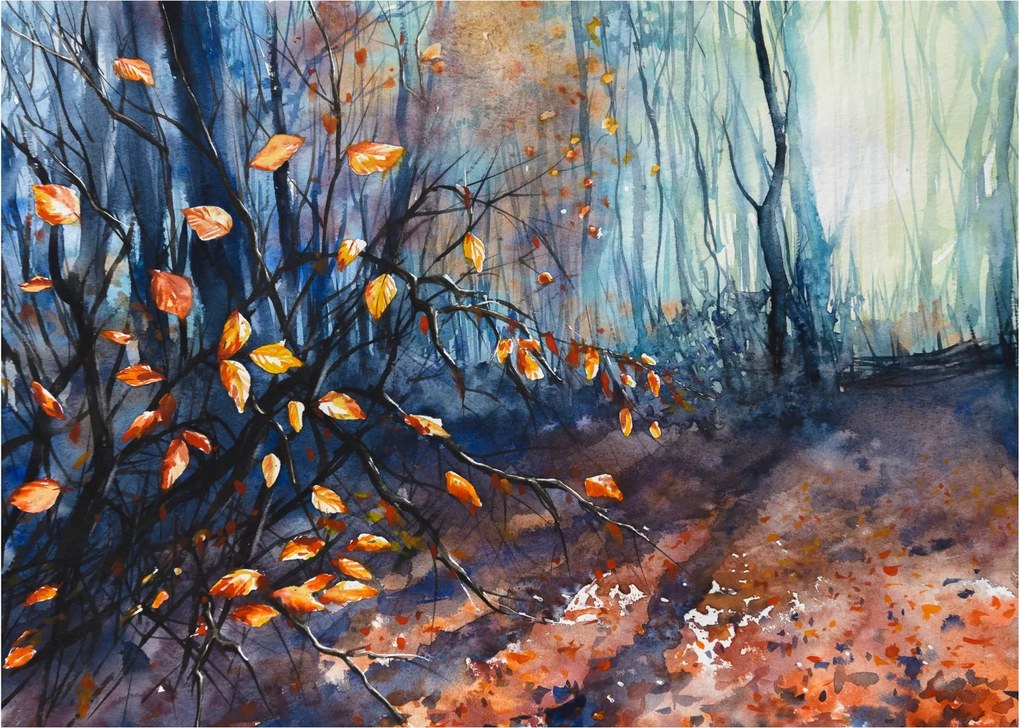 Tablou - Razele solare de toamnă (70x50 cm)