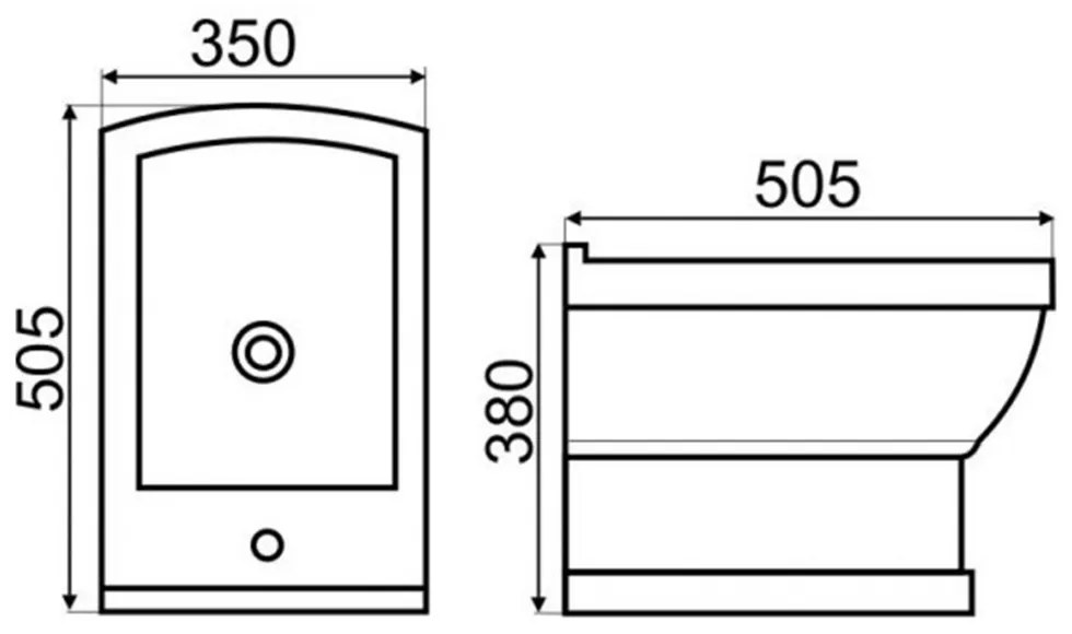 Cleopatra 15 bideu de perete cm