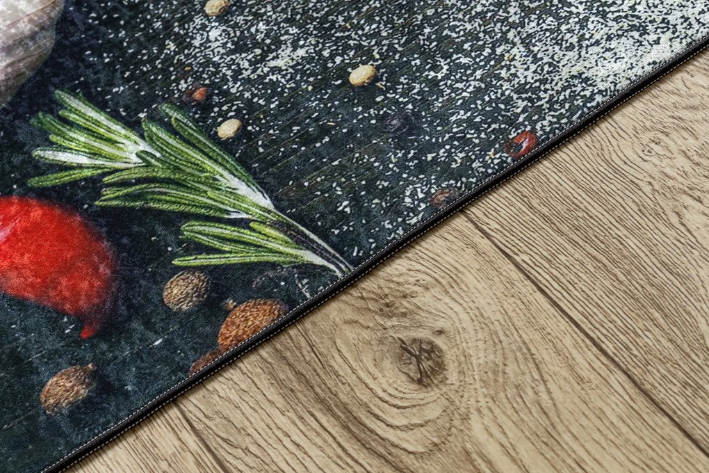 ANDRE 33150 covor lavabil Condimente, bucatarie, anti-alunecare - maro / bej