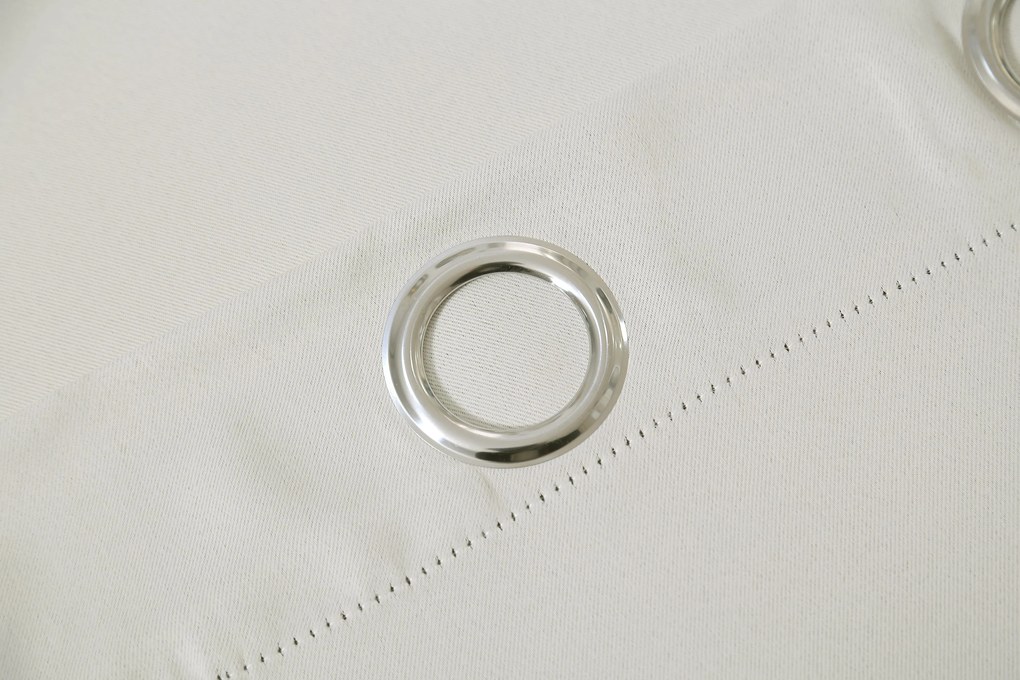 Draperie alb-crem OXFORD 140x250 cm Agatat: Inele metalice