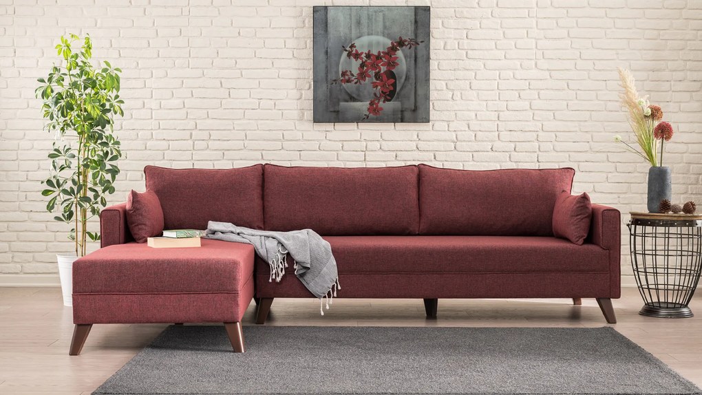 Canapea extensibilă Bellina 1 (bordo) (S). 1063027