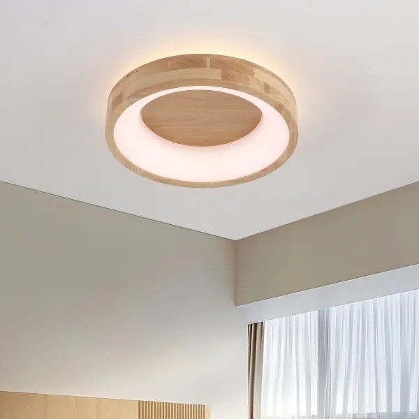 Brilagi-LED Plafonieră FALCON WOOD LED/30W/230V 3000/4000/6000K 45 cm lemn