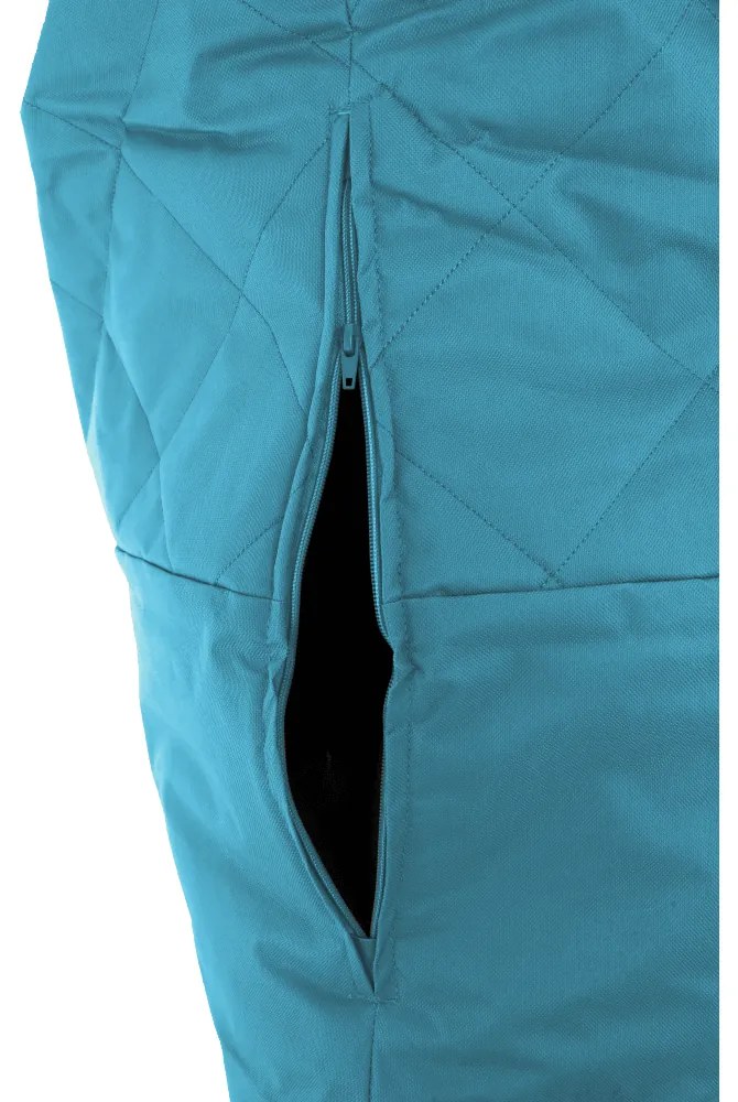 Fotoliu tip sac, material textil turcoaz, VETOK
