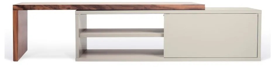 Comodă TV reglabilă TemaHome Move cu furnir de nuc