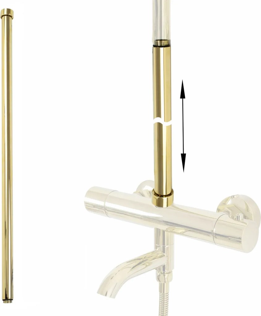 Prelungire coloana duș GOLD 60cm