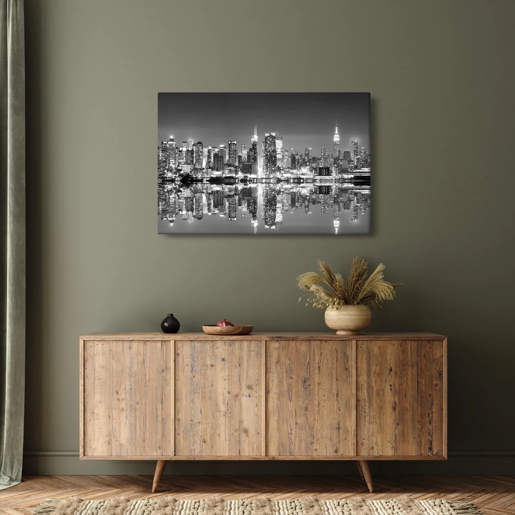 Tablou - New York, alb-negru (90x60 cm)