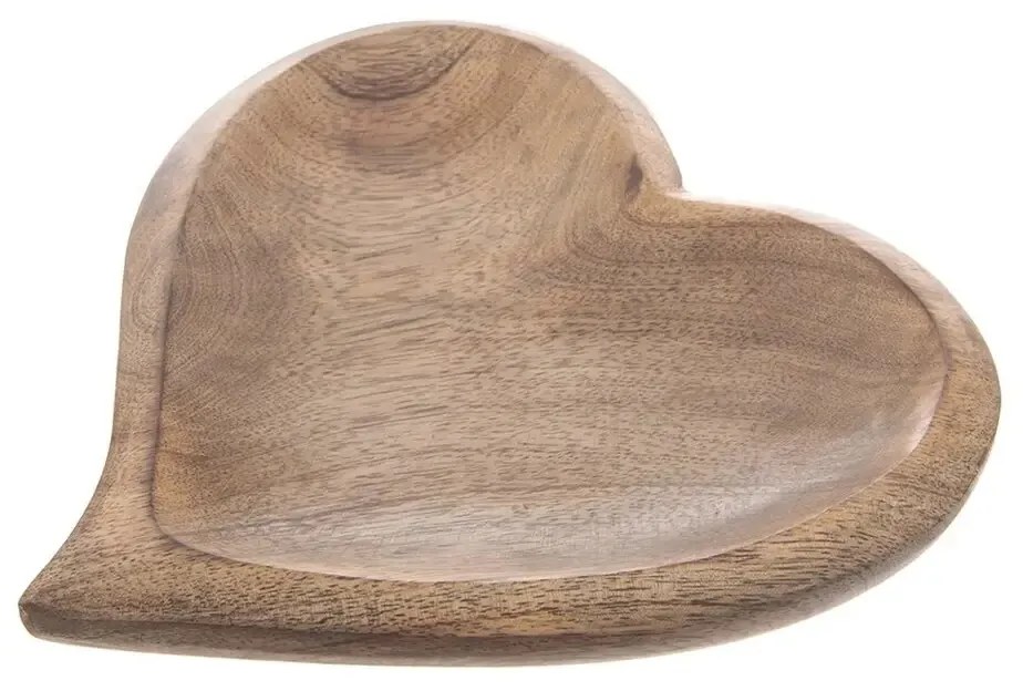 Tavă din lemn Orion Mango Heart 20 x 20 cm, S