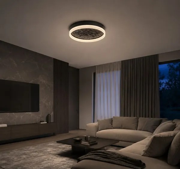 Rabalux 71523 - LED reglabil (compatibil cu dimmer) plafonieră TIMMO 24W/230V 3000-6500K Ø 40 cm negru + telecomandă inclusă