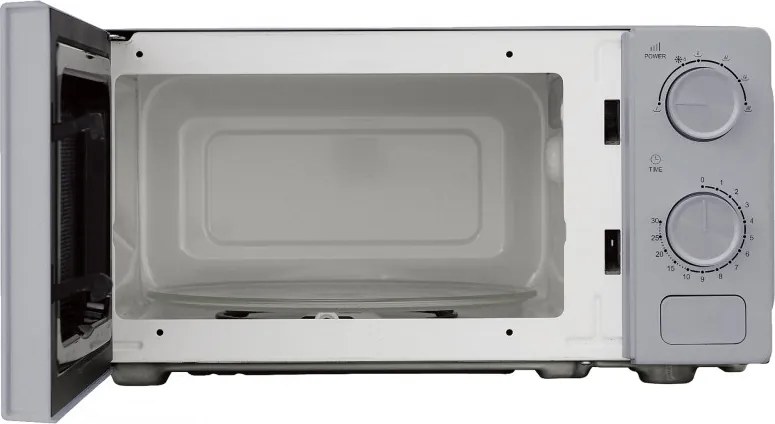 Cuptor cu microunde Kumtel HM-21, 600 W, 17 l, 6 trepte, Timer, Functie de decongelare, Gri