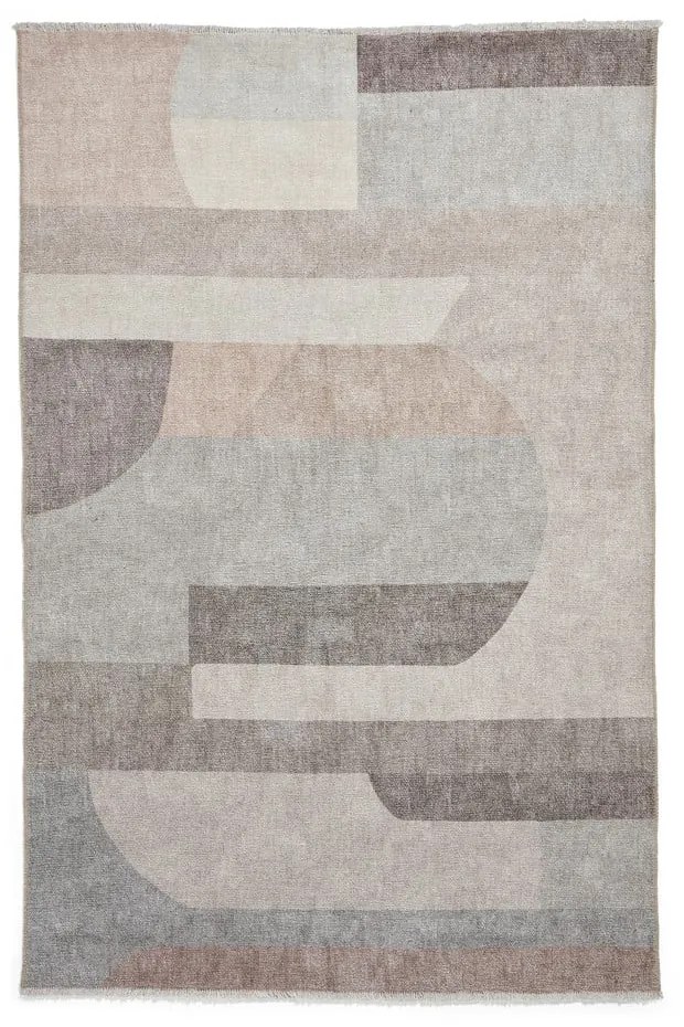 Covor tip traversă bej lavabil din amestec de bumbac 60x170 cm Whisper – Think Rugs