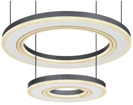 Lustră LED dimabilă pe cablu Globo 67191-50 BLASIUS LED/50W/230V d. 50 cm+ telecomandă