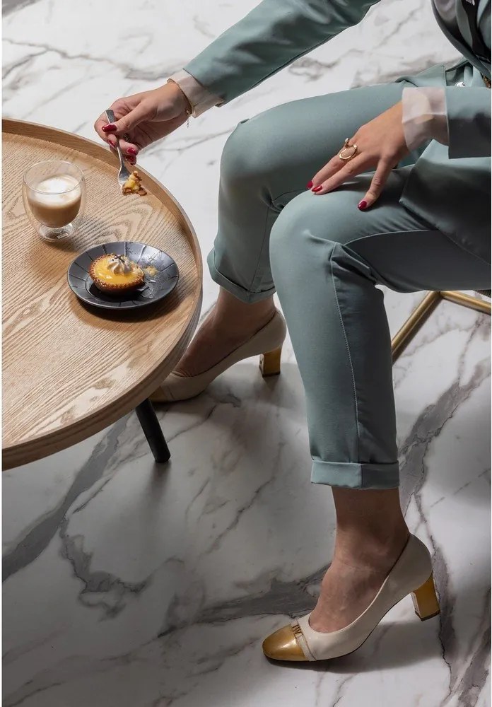Măsuță de cafea / auxiliară WOOOD Mesa, ø 78 cm, natural