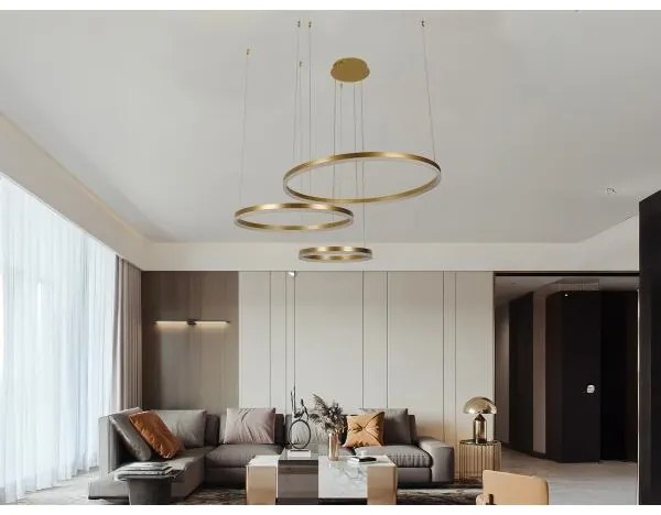 Lustră LED dimabilă pe cablu LED/125W/230V 3000-6500K + telecomandă