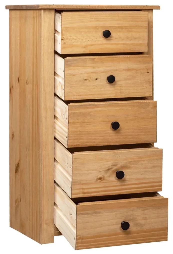 Servanta, 46 x 40 x 89 cm, lemn de pin, gama Panama 1, Maro