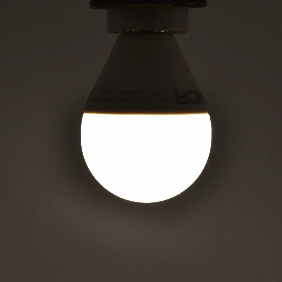 Bec LED sferic 8.5W(54W) Optonica, E14, G45, 800 lm, lumina neutra (4500K), opal, clasa energetica F