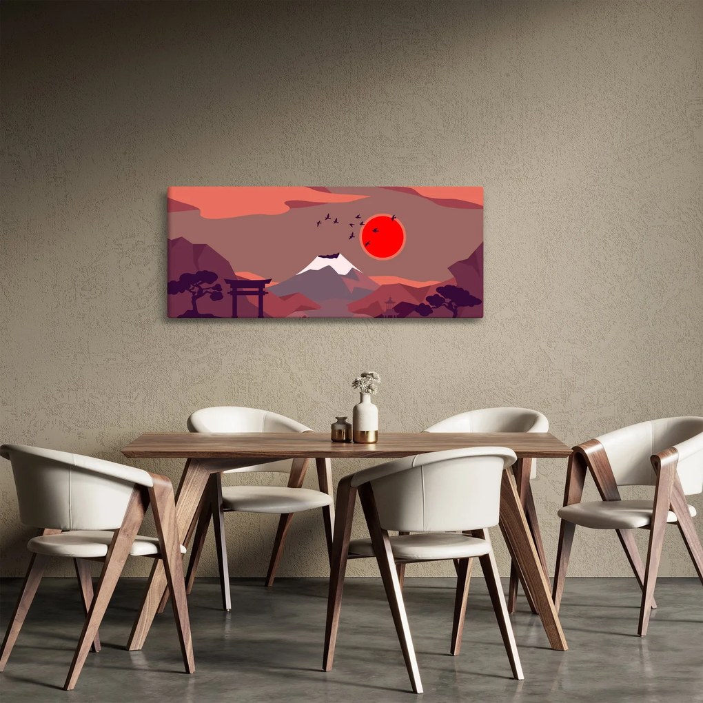 Tablou - Munții Fuji (120x50 cm)