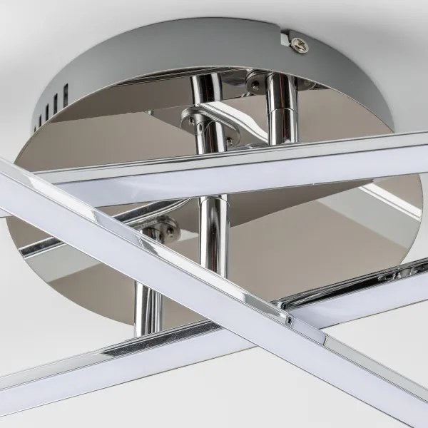 Plafonieră LED 3 x 3W, 230V, crom lucios