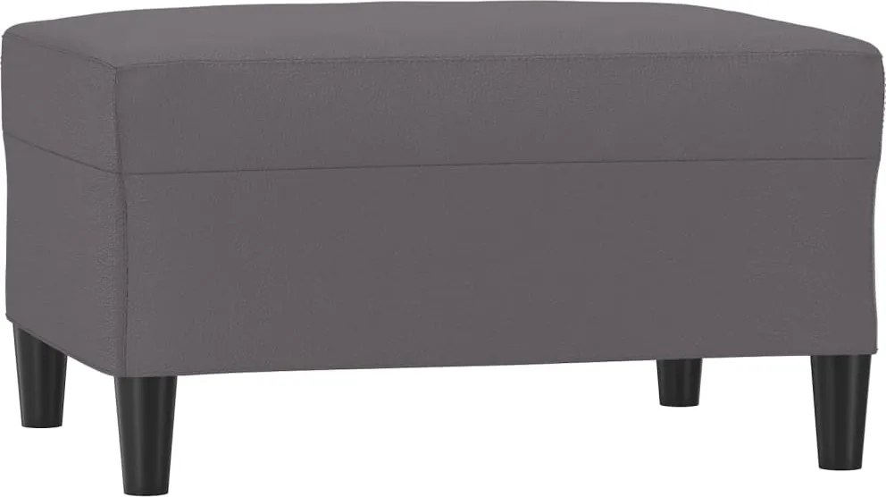 vidaXL Taburet, gri, 70x55x41 cm, piele ecologică