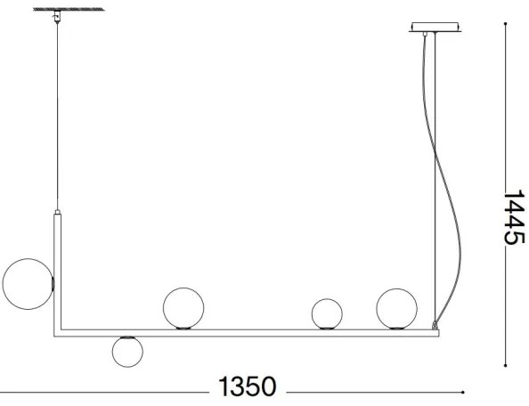 Lustră LED pe cablu Ideal Lux BIRDS 5xG9/3W/230V