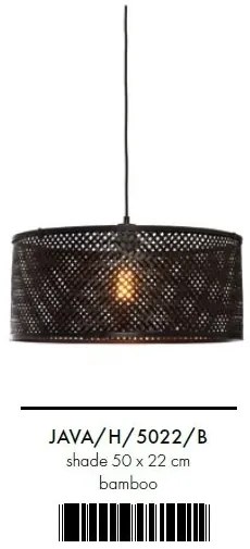 Lustra/Pendul eco din bambus Java 50x22, black