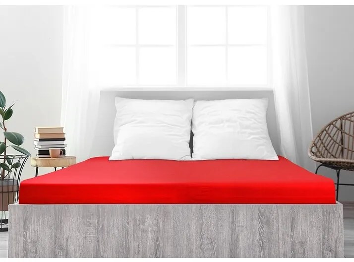 Cearșaf de pat 4Home jersey Ideal roșu , 70 x 140 cm, 70 x 140 cm