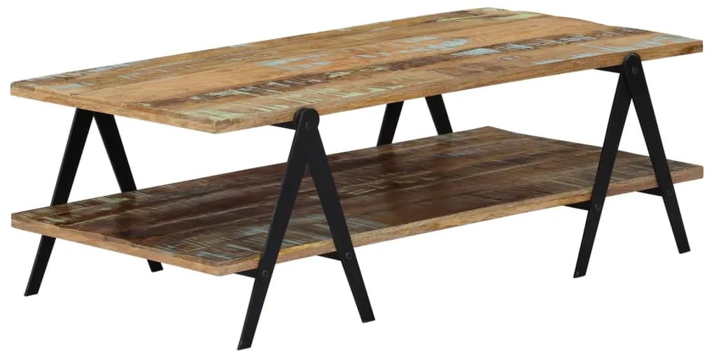 vidaXL Măsuță de cafea, 115 x 60 x 40 cm, lemn masiv reciclat