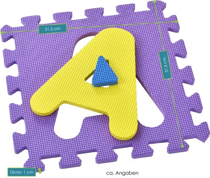 Puzzle pentru copii 36 de piese de la A la Z si de la 0 la 9