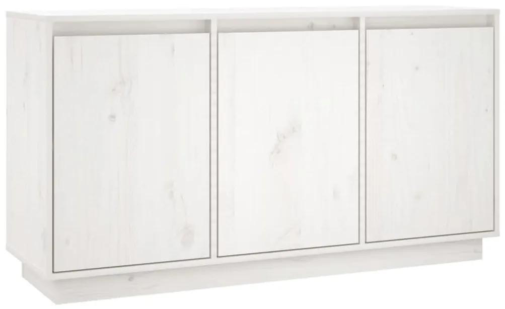 813810 vidaXL Servantă, alb, 111x34x60 cm, lemn masiv de pin