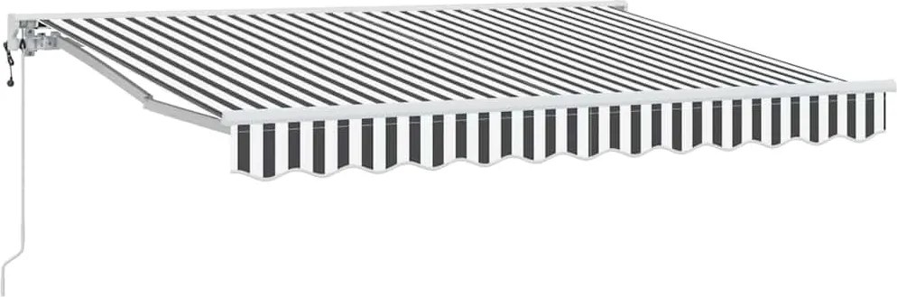 vidaXL Cadru de copertină Antracit și Alb 350 x 200 cm