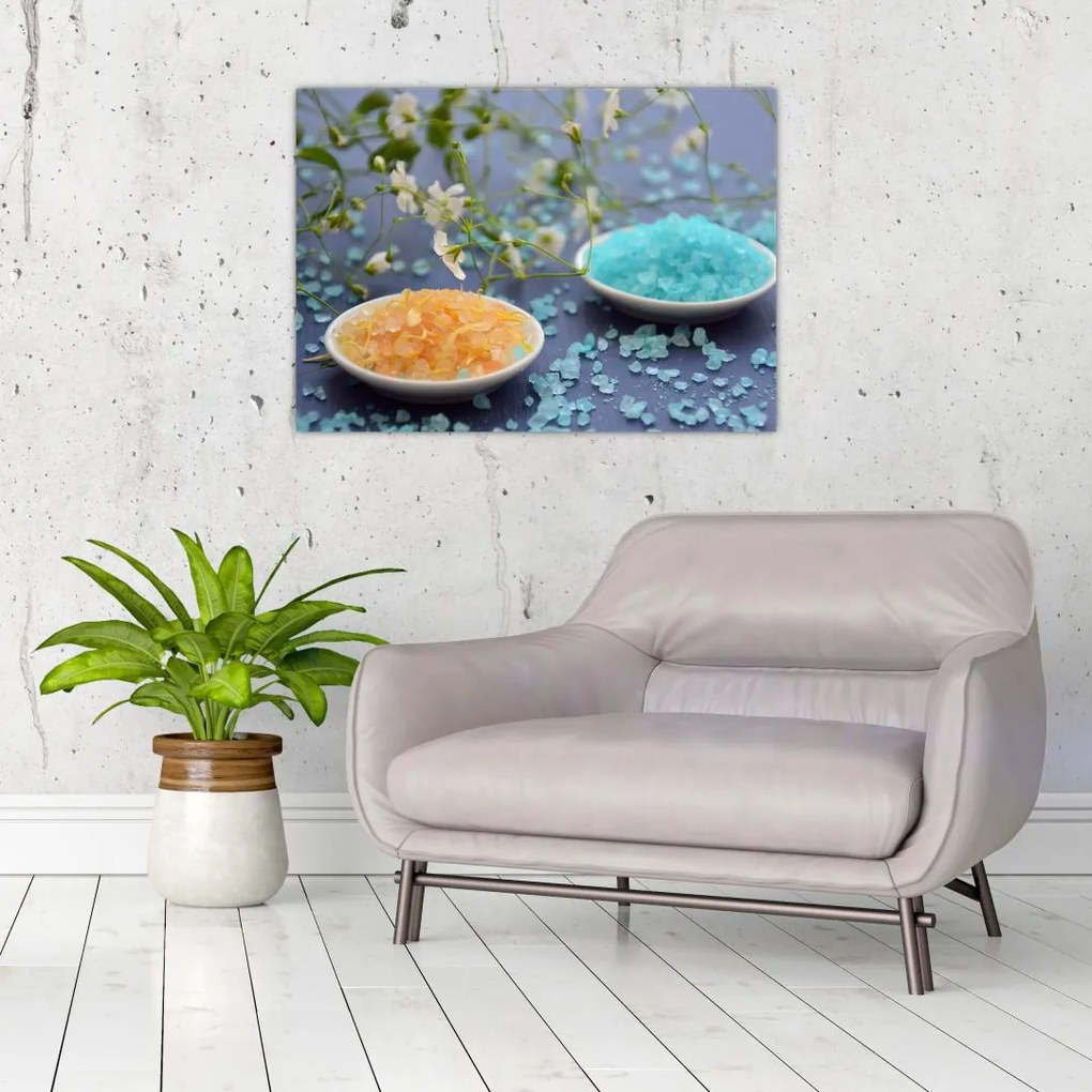 Tablou cu sarea de mare colorată (70x50 cm)