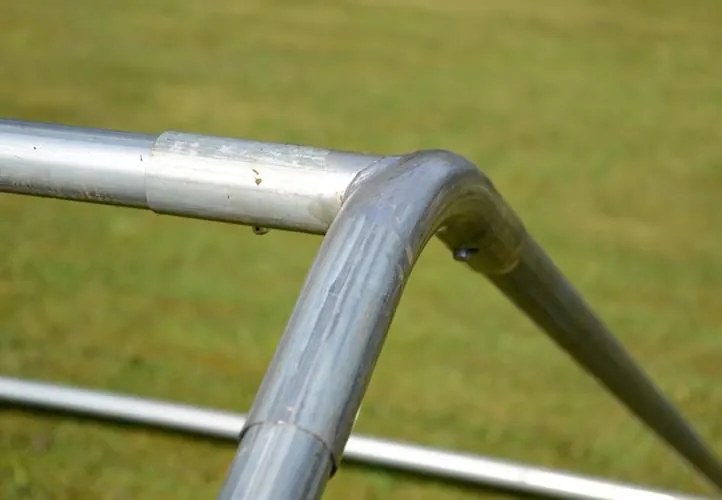 Cort pentru petreceri în grădină 6×4 m, dungă albă și roșie,