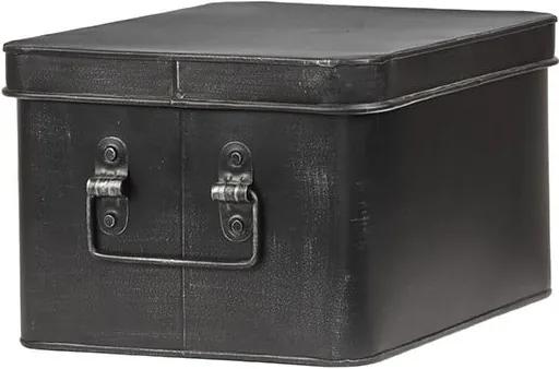 Cutie metalică pentru depozitare LABEL51 Media, lățime 27 cm, negru