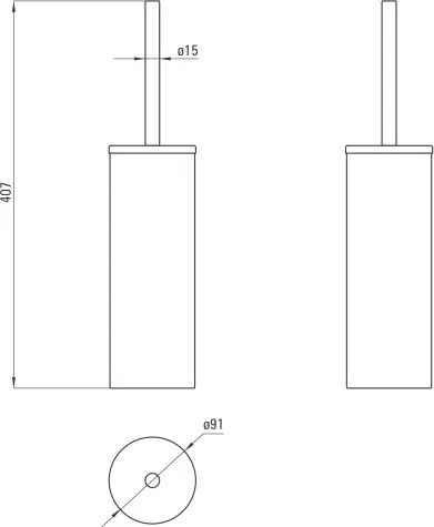 Perie wc seria Round ADR0712