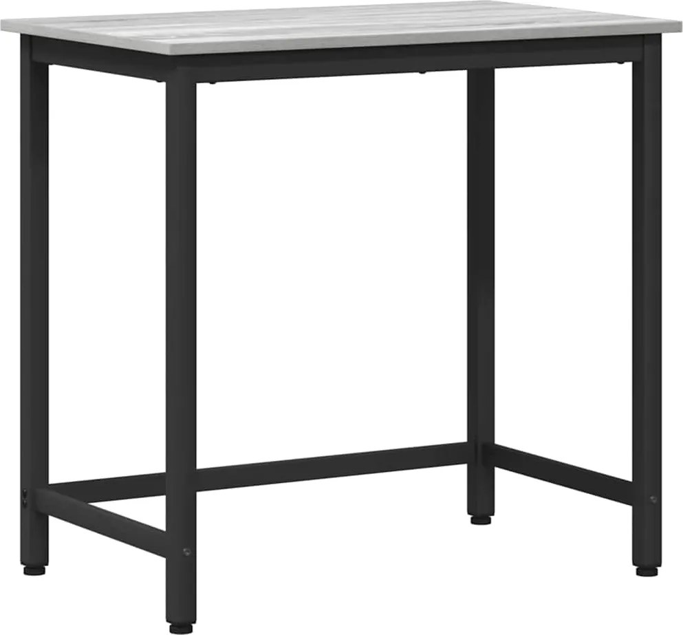 vidaXL masă Gri Sonoma 100 x 50 x 76,5 cm Lemn ingineresc și oțel