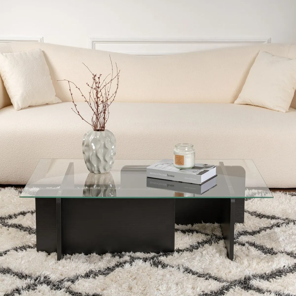 Măsuță de conferință Flavio Wooden Black