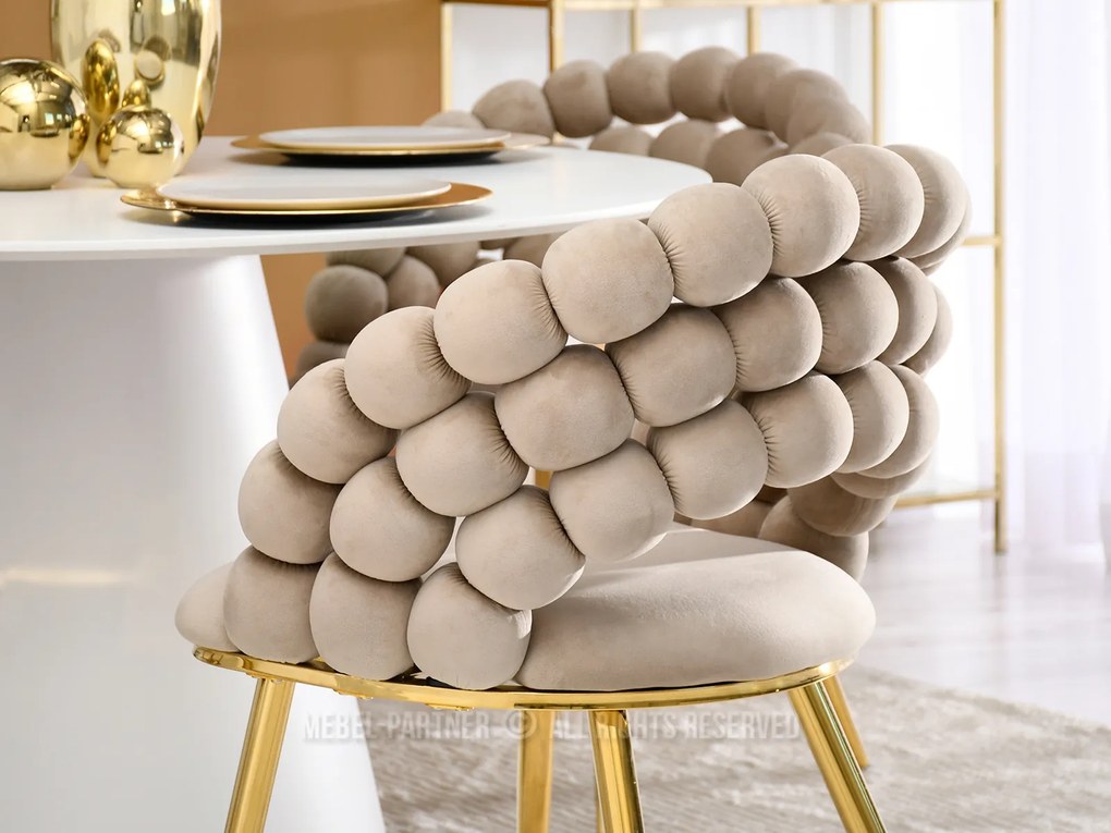 Scaun Lulish (bej + auriu). Promo -11%. 1111116