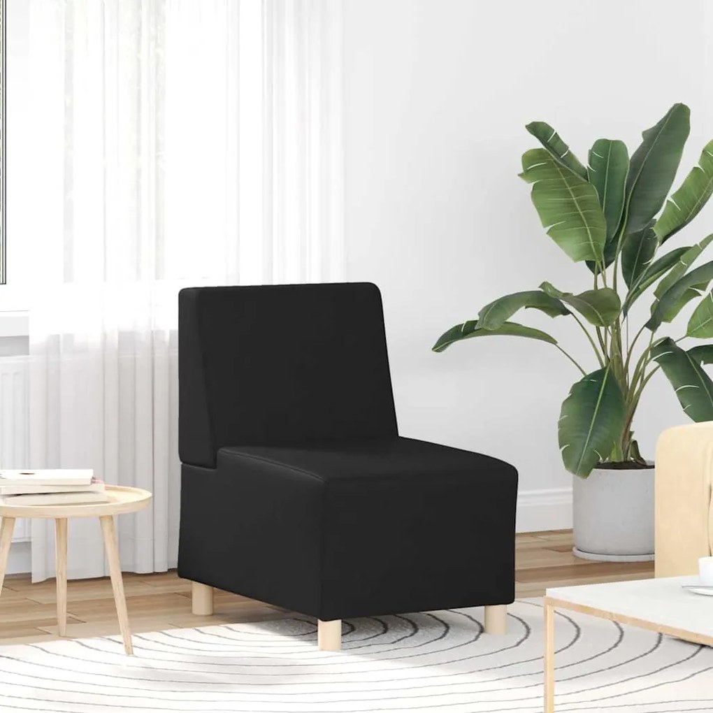 vidaXL Fotoliu Negru 55 x 74 x 82 cm Piele artificială