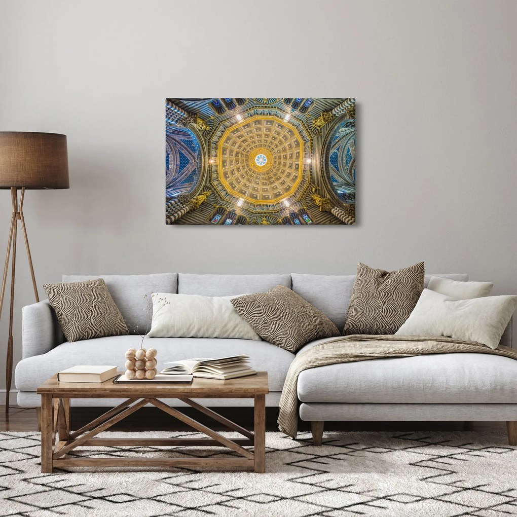 Tablou cu tavanul bisericii Siena (90x60 cm)
