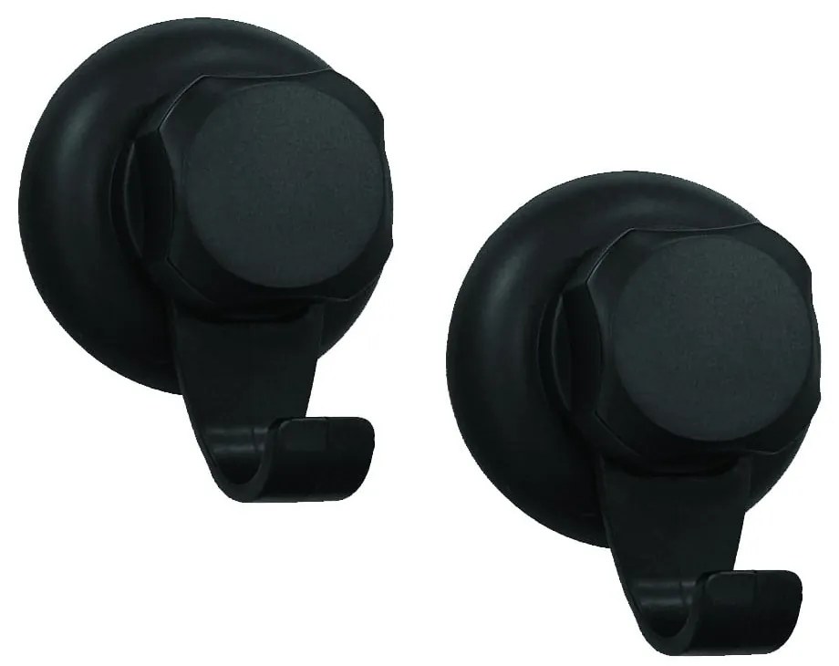 Cârlige negre 2 buc. autoadezive din oțel Bestlock – Compactor