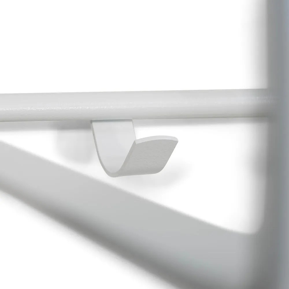 Cuier de perete alb cu raft din metal Rex – Spinder Design