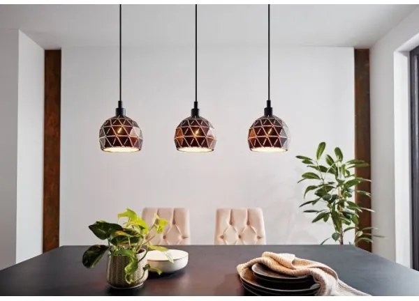 Eglo 97846 - Lustră pe cablu ROCCAFORTE 3xE14/40W/230V