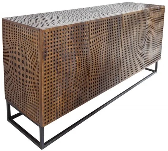 Bufet din lemn masiv de mango Illusion 160 cm
